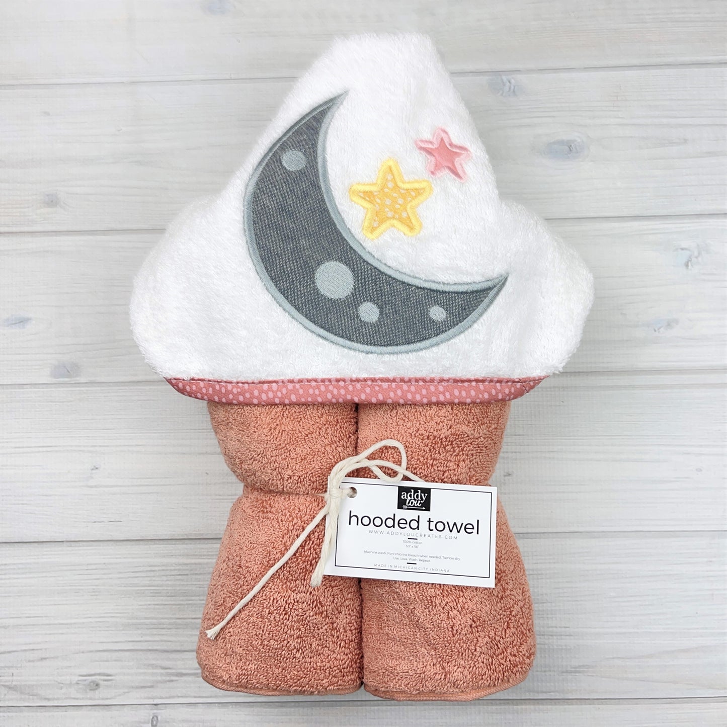 Hooded Towel | Moon + Stars