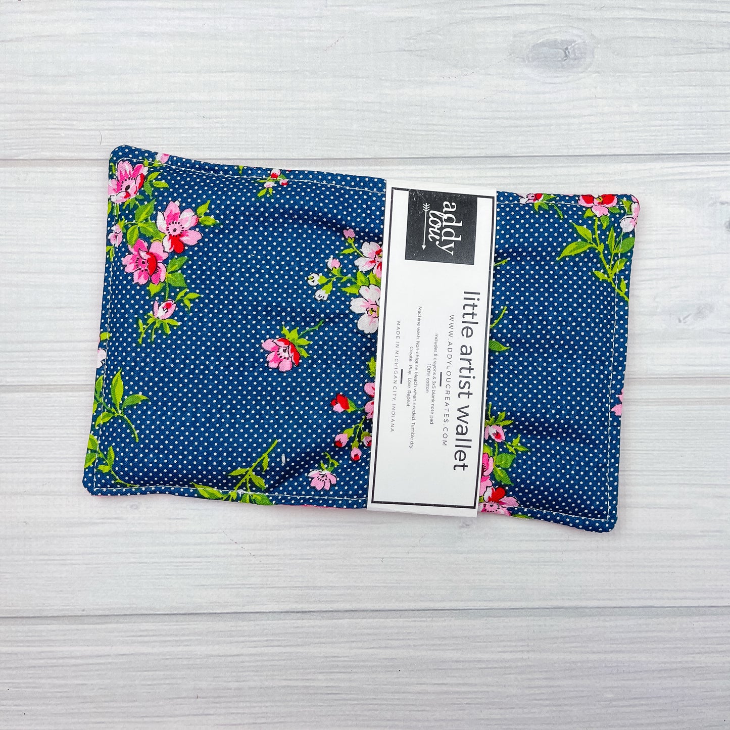 Crayon Wallet | Navy Floral