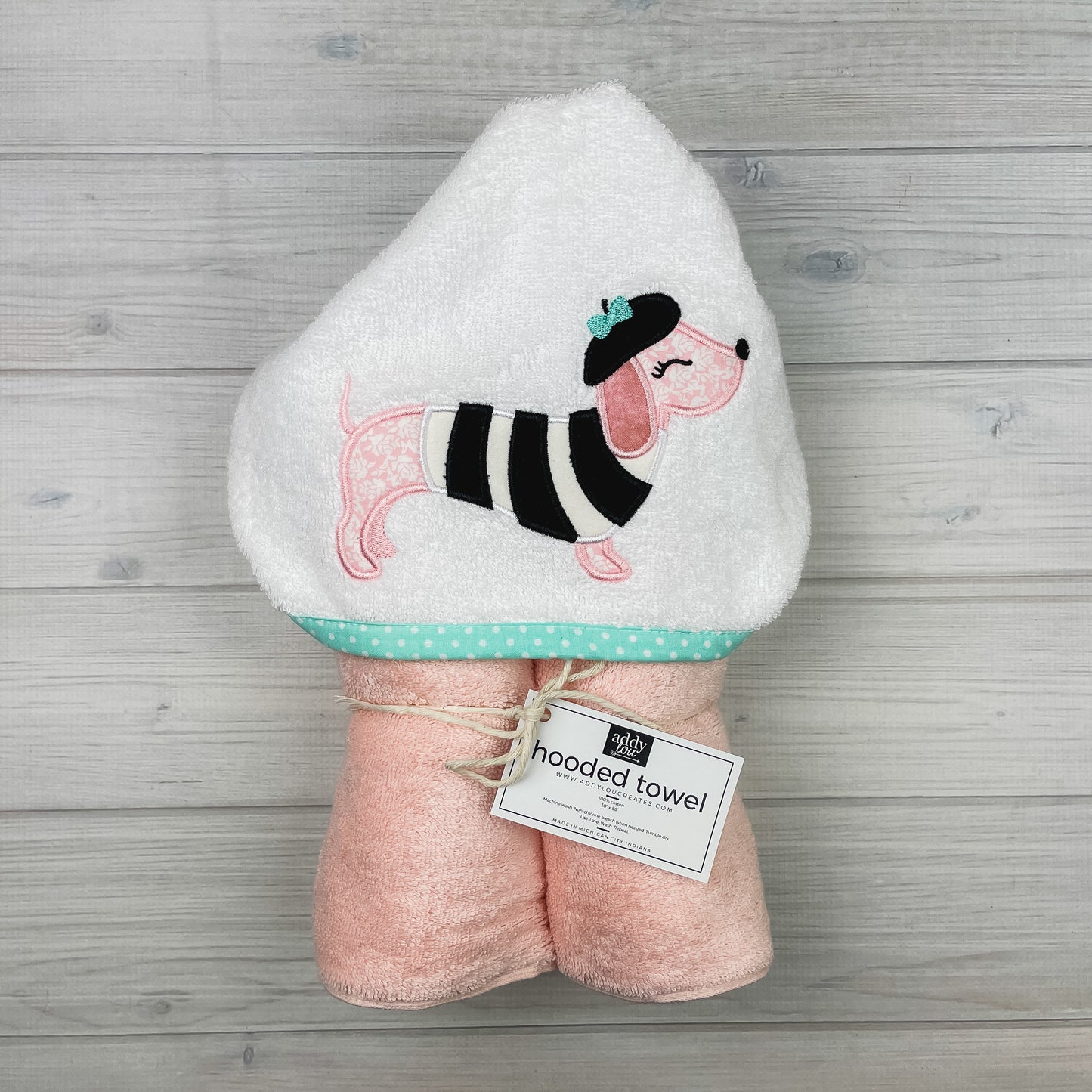 Hooded Towel | Dachshund