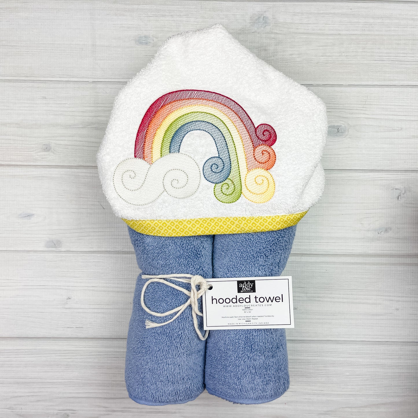 Hooded Towel | Rainbow Swirl