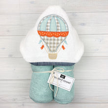 Load image into Gallery viewer, Hooded Towel | Hot Air Balloon
