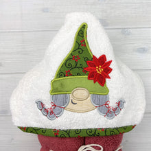 Load image into Gallery viewer, Hooded Towel | Holiday Gnome 2
