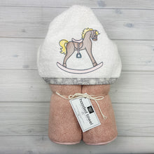 Load image into Gallery viewer, Hooded Towel | Rocking Horse
