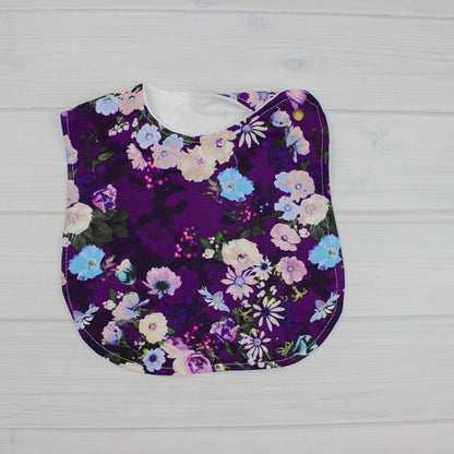 Bib | Floral Dark Purple