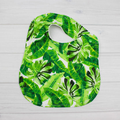 Bib | Floral Monstera Leaves