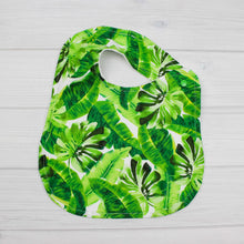 Load image into Gallery viewer, Bib | Floral Monstera Leaves
