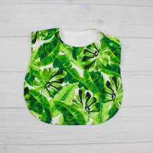 Load image into Gallery viewer, Bib | Floral Monstera Leaves
