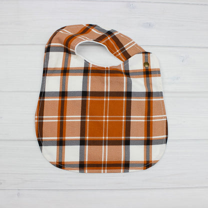 Bib | ORANGE PLAID