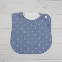Load image into Gallery viewer, Bib | Chambray Anchors
