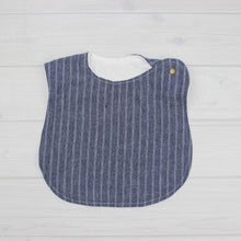 Load image into Gallery viewer, Bib | CHAMBRAY DOUBLE STRIPE
