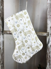 Load image into Gallery viewer, Christmas Stockings | GOLD + SILVER DEER
