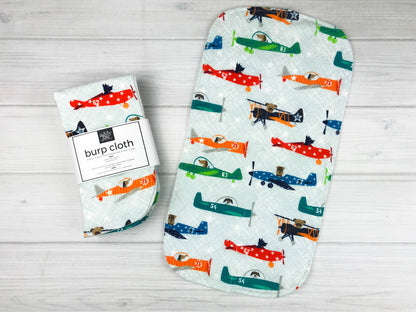 Burp Cloths | AIRPLANE DOGS