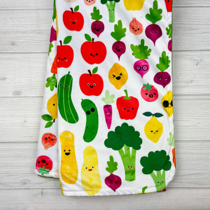 Minky Blanket | Happy Veggies