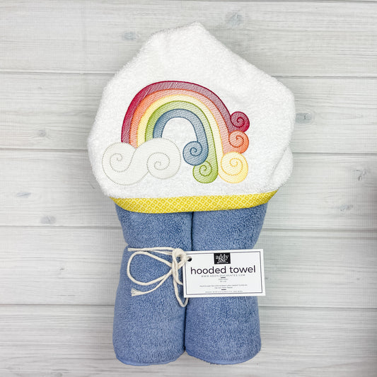 Hooded Towel | Rainbow Swirl