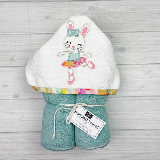 Hooded Towel | Ballerina Bunny