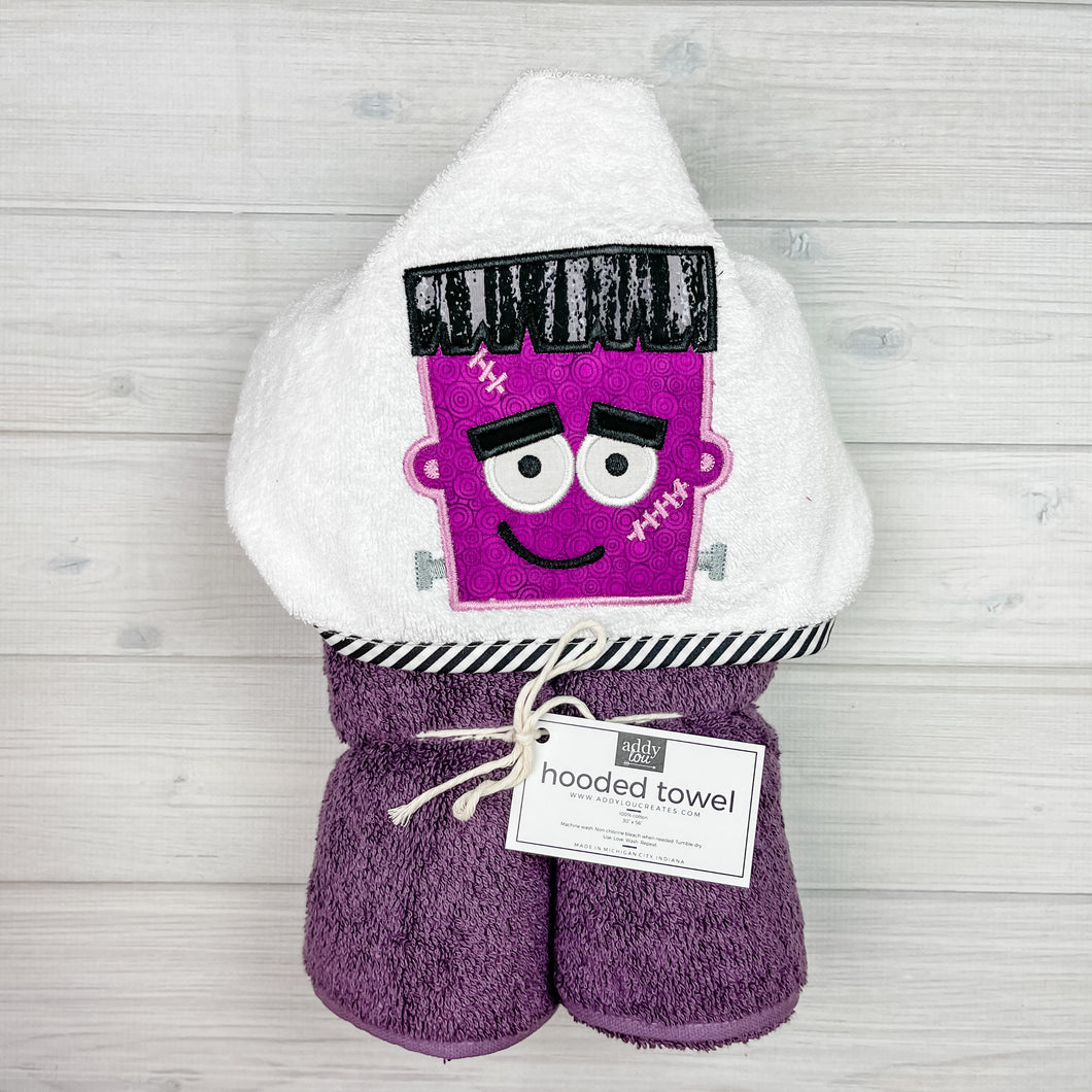 Hooded Towel | Frankenstein Purple